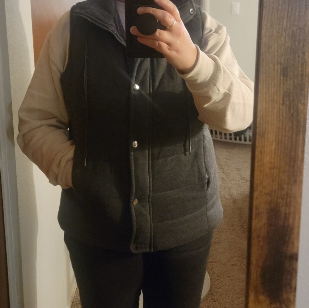 Women Casual Quilted Puffer Vest Lightweight Zip Up